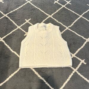 Madewell Pointelle Knowe Sweater Vest Sz. L